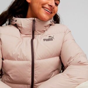 PUMA Ultra Down Puffer Jacket in powder pink